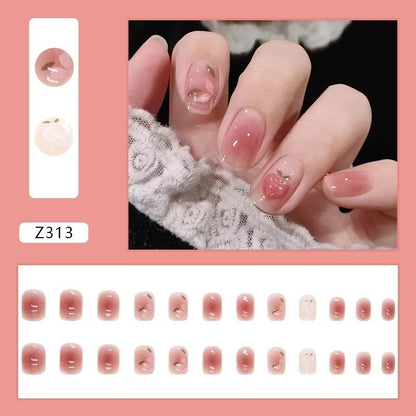Pekanbaru (24Pcs)Kuku Palsu Premium Murah Free Lem