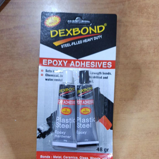 Pekanbaru Lem Besi Lem 5 Menit Dexbond 48 Grm / Lem 2 Warna / Lem Hitam Putih
