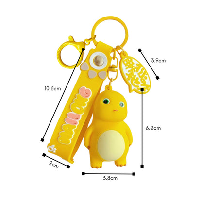 [littlecrab] Gantungan Kunci Nailong Dino Kuning Karakter Emoticon Full Body Badan Gemoy Keychain