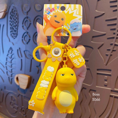 [littlecrab] Gantungan Kunci Nailong Dino Kuning Karakter Emoticon Full Body Badan Gemoy Keychain