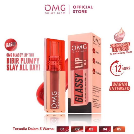 Pekanbaru Omg Glassy Lip Tint 2G Oh My Glam Lip Tint Warna Intense Tahan 12 Jam Skincare