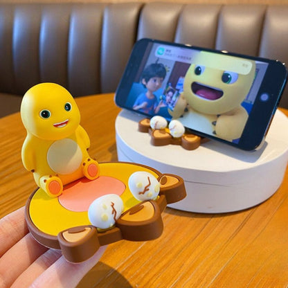 [littlecrab] Phone Holder Motif Nailong Dino Kuning Sandaran HP Tatakan Tablet Stand Unik Lucu
