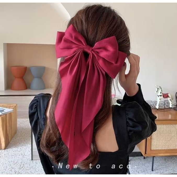 Jepit rambut wanita pita besar / Pita Korea Fashion