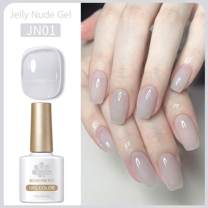 Pekanbaru [Bpom] Born Pretty 10Ml Wine Red Jelly Gel Polish Red Kutek Gel Classic Red Gel