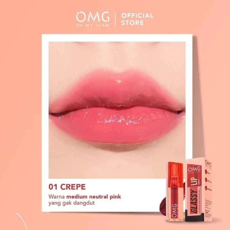 Pekanbaru Omg Glassy Lip Tint 2G Oh My Glam Lip Tint Warna Intense Tahan 12 Jam Skincare