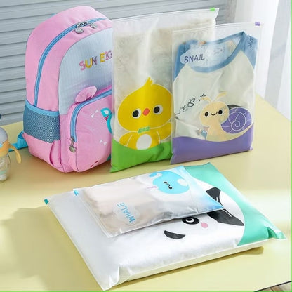 Pekanbaru Ziplock Travel Karakter Hewan Panda Lucu Pouch Penyimpanan Serbaguna