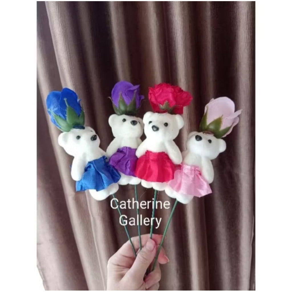 Pekanbaru Bunga Teddy Setangkai / Bunga Valentine / Bunga Mawar Teddy / Bunga Hari Guru