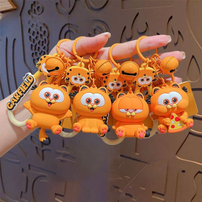[littlecrab] Gantungan Kunci Garfield Kucing Orange Baby Cat Keychain Gemoy Lonceng Aesthetic