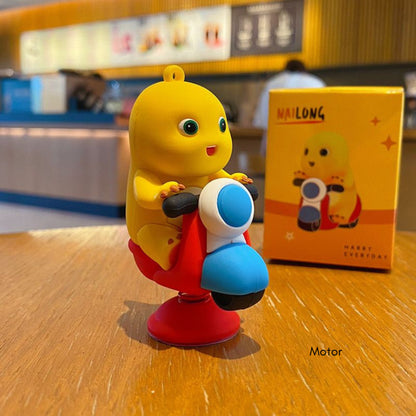 [littlecrab] Pajangan Mobil Motor Nailong Dino Kuning Hiasan Dashboard Mini Figure Goyang Unik