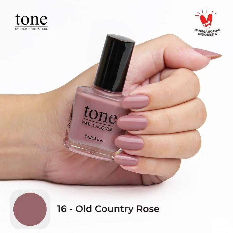 Pekanbaru Lacquer Kutek Tone Nail  Nude Halal Murah 8Ml | Cat Kuku Tone Nail Polish 8Ml