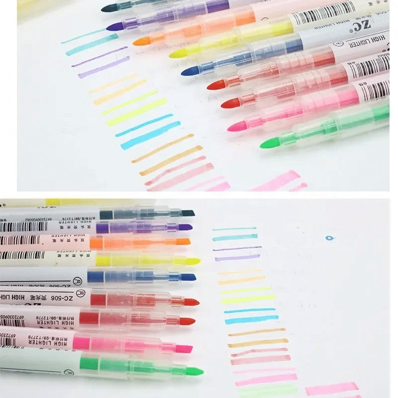 1 SET PENSIL WARNA STABILO SET 2 SISI 2IN1 WARNA WARNI PASTEL PANJANG MEWARNAI