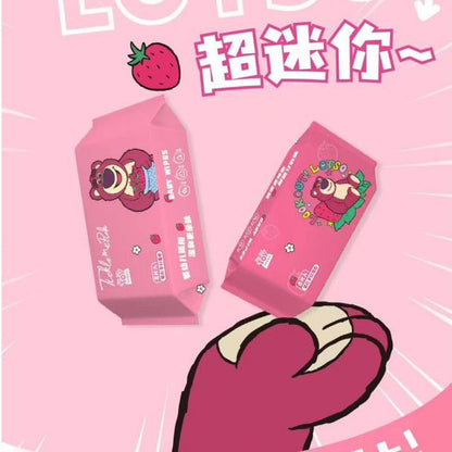 [littlecrab] Tisu Basah Mini Package Isi 8pcs Wet Tissue Motif Hello Kitty Daisy Duck Minnie Mouse Pochacco Lotso Mini Portable