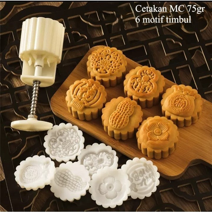 Pekanbaru Cetakan Mooncake / Cetakan Kue Bulan Plastik 75 Gr
