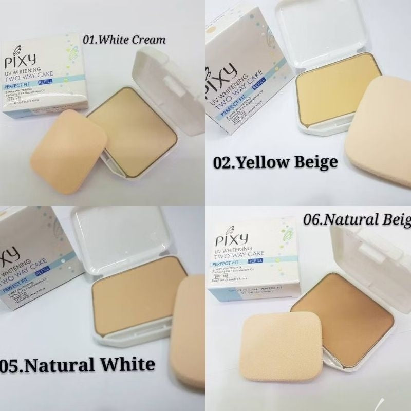 Pekanbaru Refill Pixy Whitening Two Way Cake Perfect Fit Promo Termurah