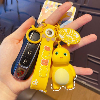 [littlecrab] Gantungan Kunci Nailong Dino Kuning Karakter Emoticon Full Body Badan Gemoy Keychain
