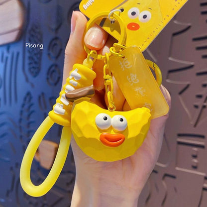[littlecrab] Gantungan Kunci Motif Buah Sayur Mata Besar Cute Fruit Vegatable Keychain Gemoy Big Eye