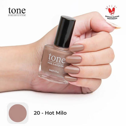 Pekanbaru Lacquer Kutek Tone Nail  Nude Halal Murah 8Ml | Cat Kuku Tone Nail Polish 8Ml