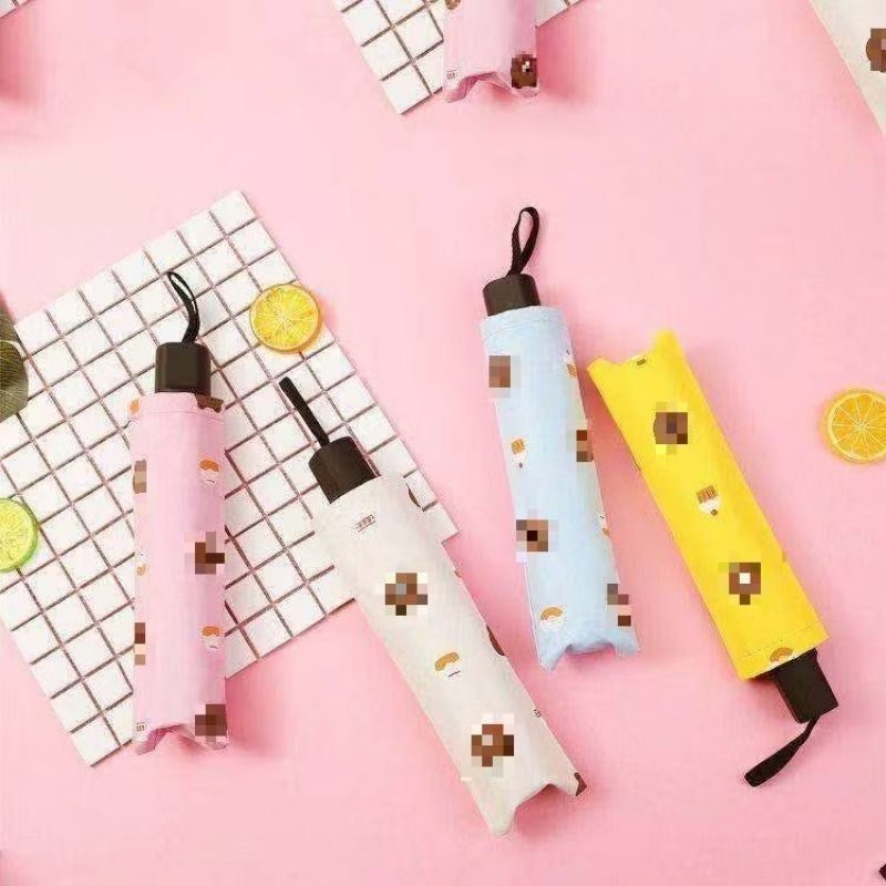 Pekanbaru Payung Lipat Motif Bear Payung Anti Uv Folding Umbrella Karakter Beruang