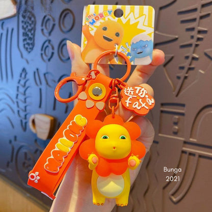 [littlecrab] Gantungan Kunci Nailong Dino Kuning Karakter Emoticon Full Body Badan Gemoy Keychain