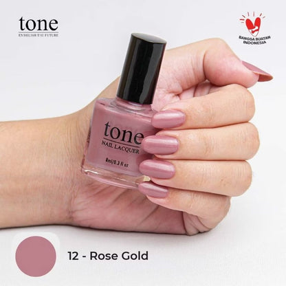 Pekanbaru Lacquer Kutek Tone Nail  Nude Halal Murah 8Ml | Cat Kuku Tone Nail Polish 8Ml
