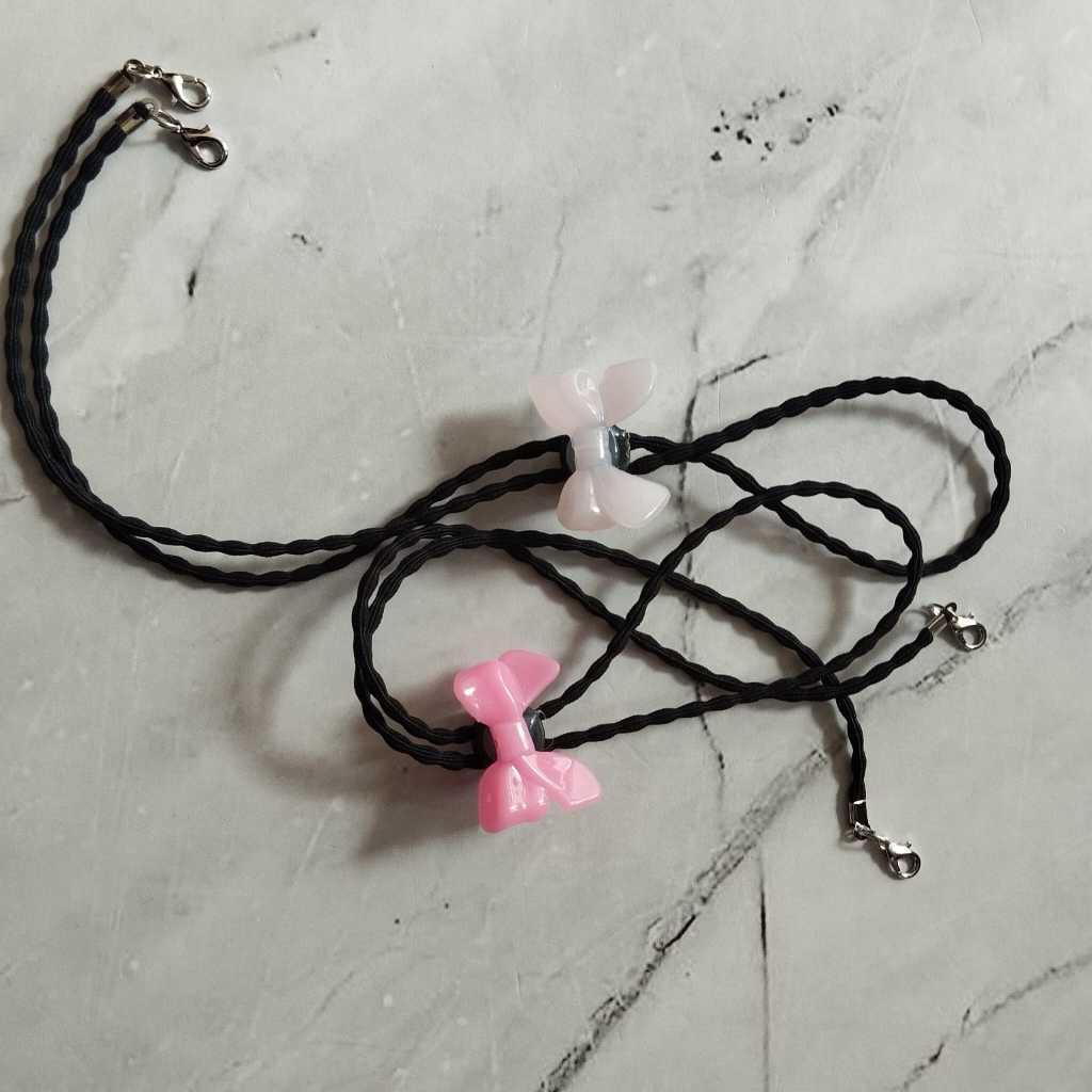 [YL] Strap Masker 2 in 1/ Kalung Masker / Kalung Gantungan Masker Multifungsi Bisa dipakai utk Hijab / Strap Masker Pita/Kalung Masker Hijab 2 in 1 Stap Masker Elastis Konektor Masker Boba