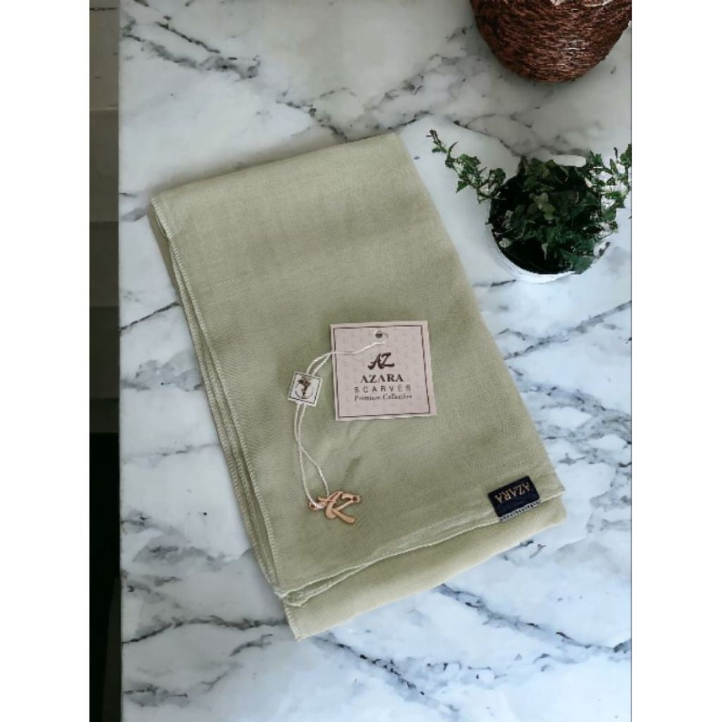 Pekanbaru Jilbab azara paris premium logo / Jilbab lotus (tanpa logo)kualitas kain azzara