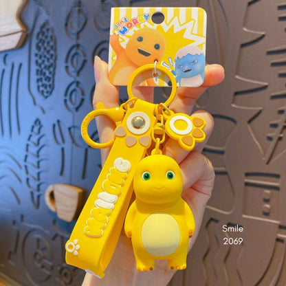 [littlecrab] Gantungan Kunci Nailong Dino Kuning Karakter Emoticon Full Body Badan Gemoy Keychain