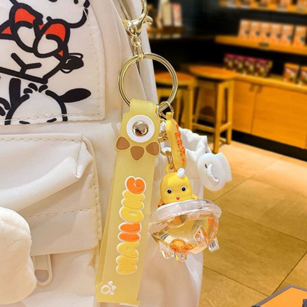 [littlecrab] Gantungan Kunci Nailong Bathtub Dino Kuning Biru Mandi Keychain Gemoy Aesthetic