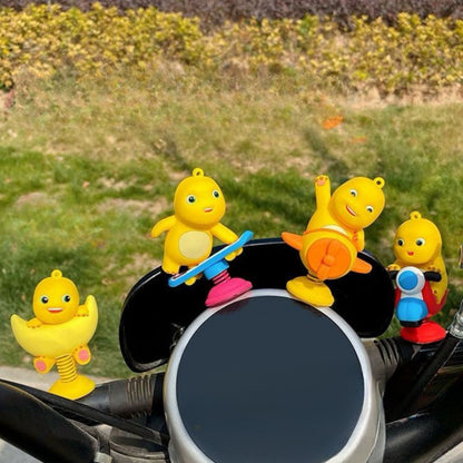 [littlecrab] Pajangan Mobil Motor Nailong Dino Kuning Hiasan Dashboard Mini Figure Goyang Unik