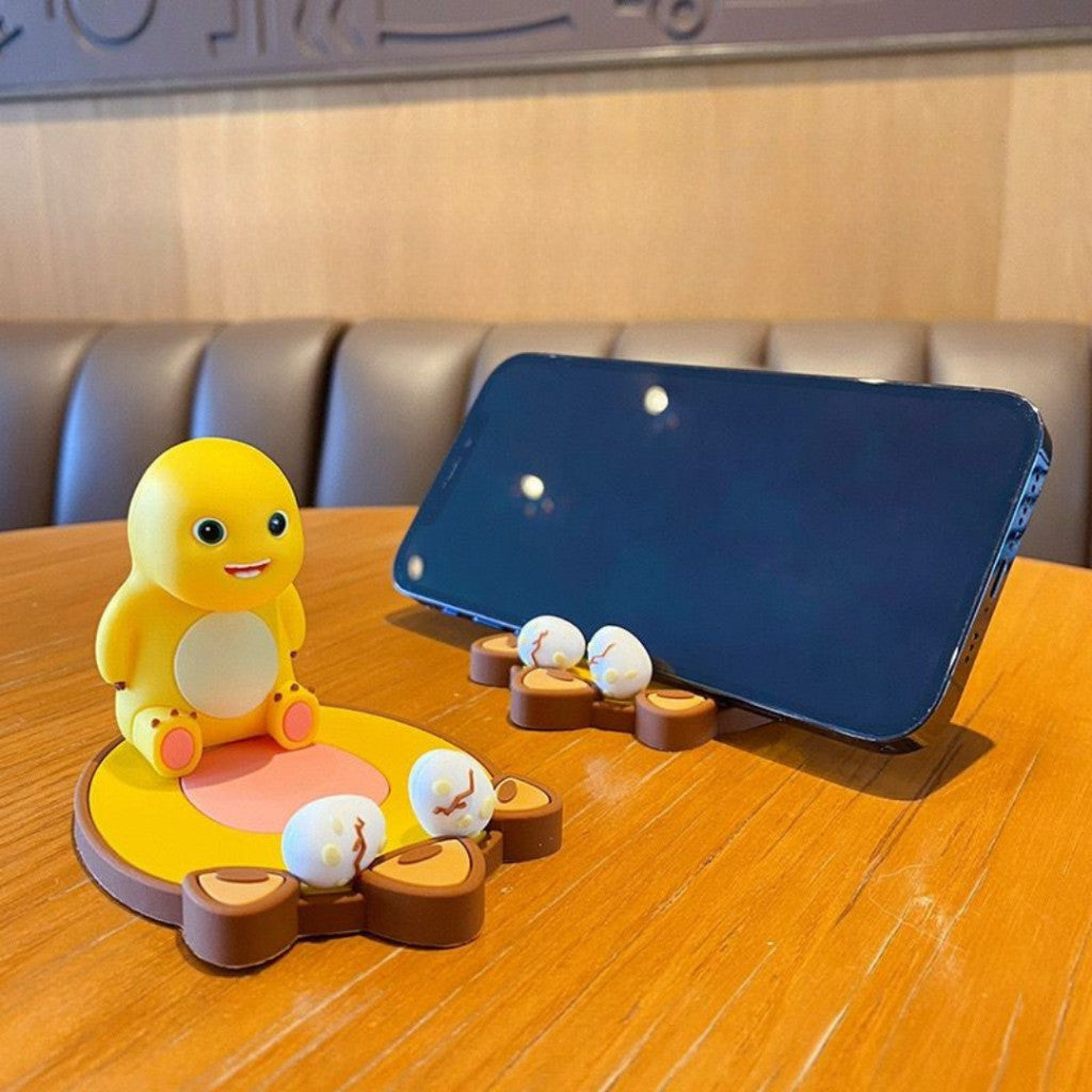 [littlecrab] Phone Holder Motif Nailong Dino Kuning Sandaran HP Tatakan Tablet Stand Unik Lucu