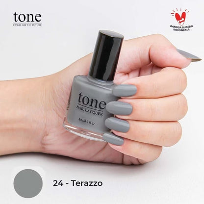 Pekanbaru Lacquer Kutek Tone Nail  Nude Halal Murah 8Ml | Cat Kuku Tone Nail Polish 8Ml