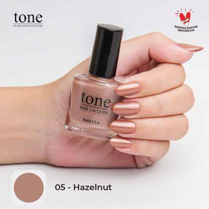 Pekanbaru Lacquer Kutek Tone Nail  Nude Halal Murah 8Ml | Cat Kuku Tone Nail Polish 8Ml