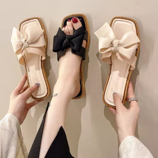 Pekanbaru Sandal Slop Wanita / Sandal Flat Wanita Korea Import / Sandal