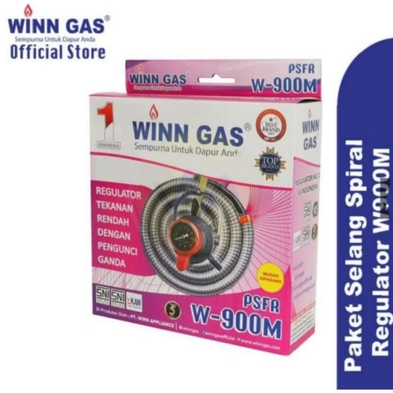 Pekanbaru Regulator Selang Winn Gas W 900M / W900 M / Selang Paket Regulator Winn Gas