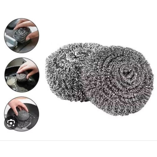 Pekanbaru [HR] Sabut Stainless Kawat Cuci Piring Ekonomis Kemasan 1Pcs Pembersih Kerang Panci dan Piring