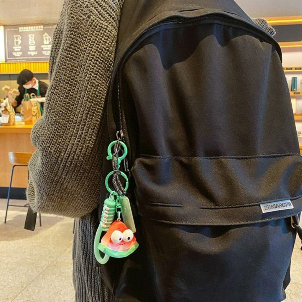 [littlecrab] Gantungan Kunci Motif Buah Sayur Mata Besar Cute Fruit Vegatable Keychain Gemoy Big Eye