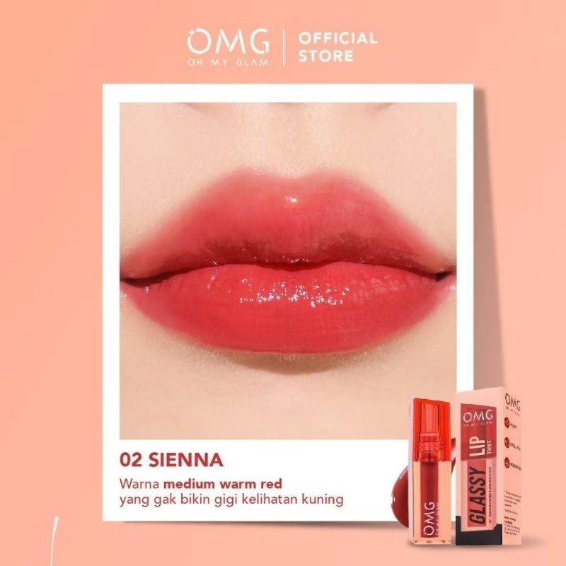 Pekanbaru Omg Glassy Lip Tint 2G Oh My Glam Lip Tint Warna Intense Tahan 12 Jam Skincare
