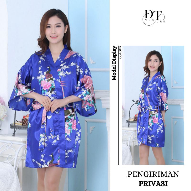 Pekanbaru Lingerie Seksi Kimono Set All Size Korea Style Set D-104