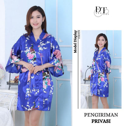 Pekanbaru Lingerie Seksi Kimono Set All Size Korea Style Set D-104