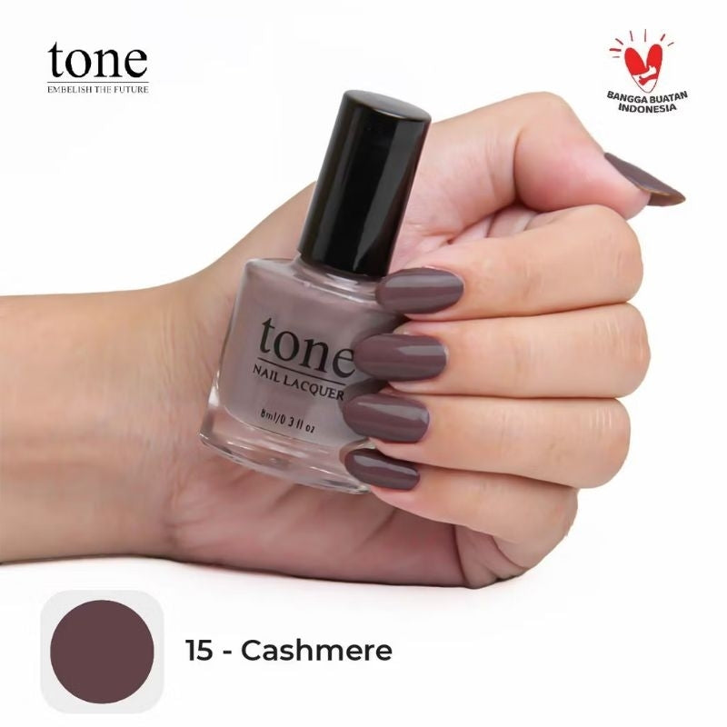 Pekanbaru Lacquer Kutek Tone Nail  Nude Halal Murah 8Ml | Cat Kuku Tone Nail Polish 8Ml