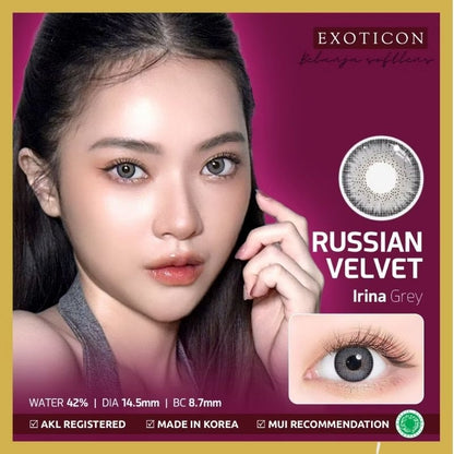 Pekanbaru Softlens X2 New Russian Velvet By X2 /Exoticon Softlens/Normal /Minus