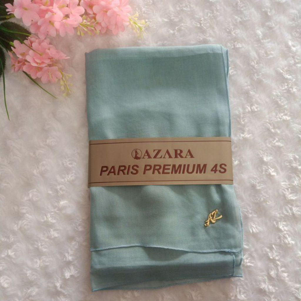 Pekanbaru Jilbab azara paris premium logo / Jilbab lotus (tanpa logo)kualitas kain azzara