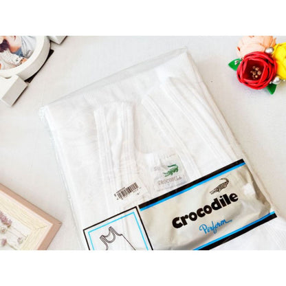 Pekanbaru Kaos Dalam Pria Crocodile 801V Salur Putih - Nyaman, Adem, Tidak Mudah Melar / Singlet Pria Dewasa Crocodile ok