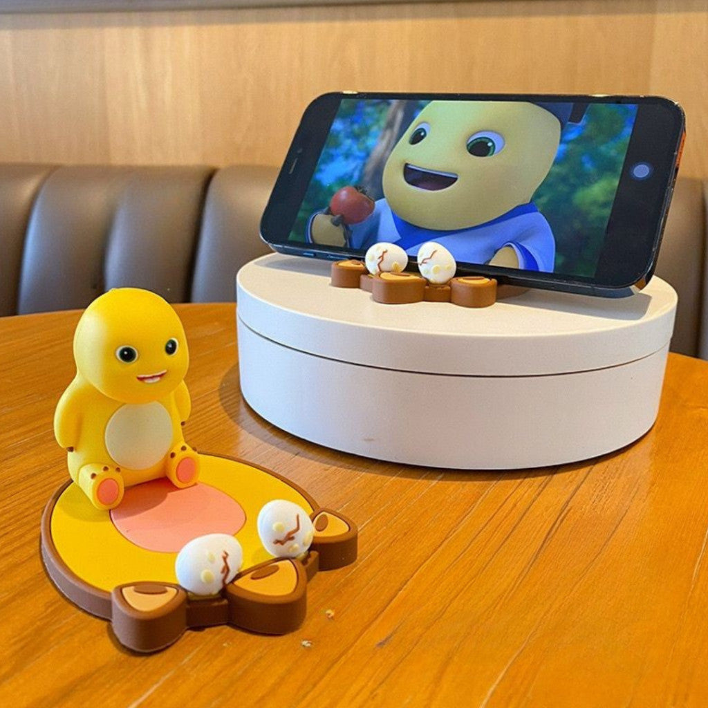 [littlecrab] Phone Holder Motif Nailong Dino Kuning Sandaran HP Tatakan Tablet Stand Unik Lucu
