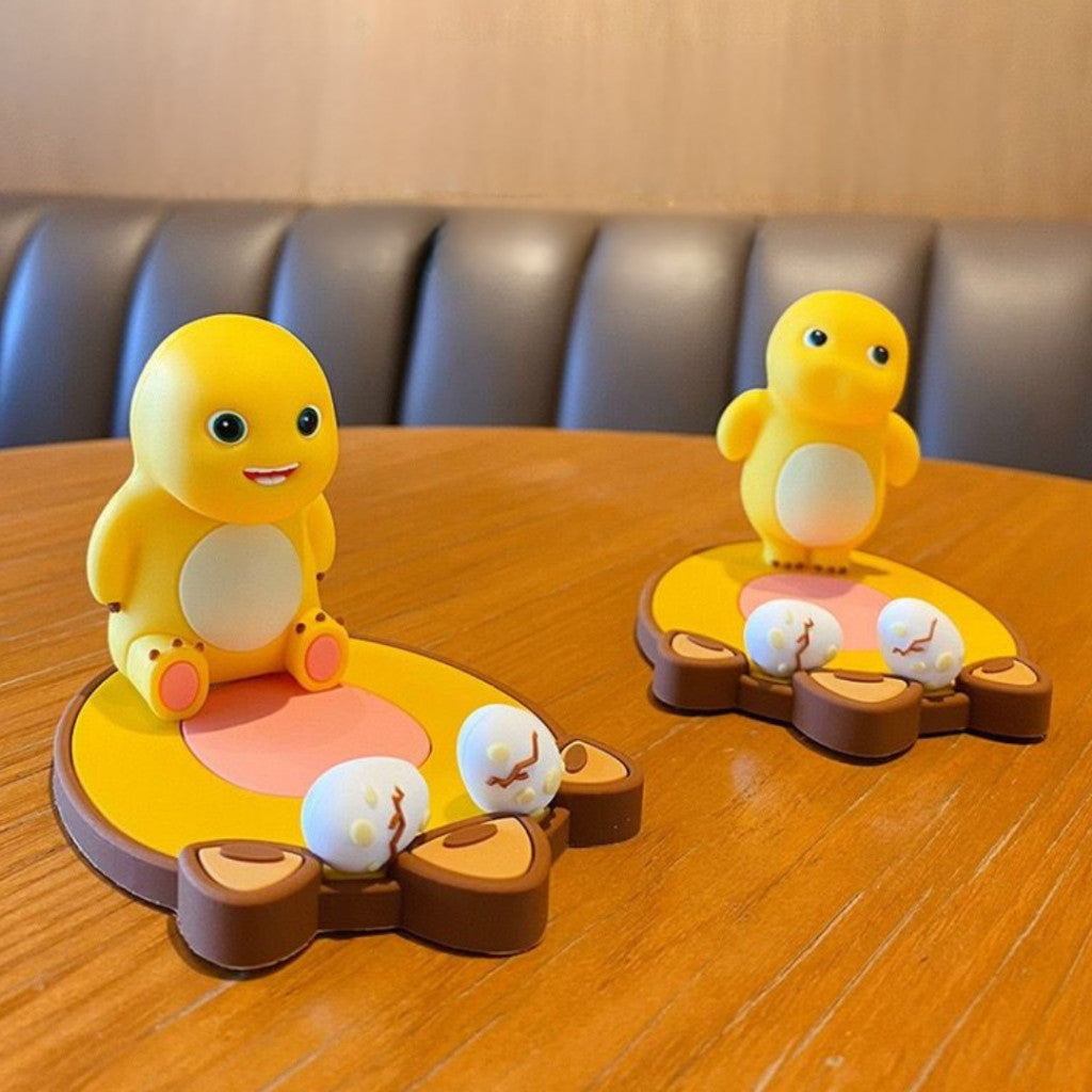 [littlecrab] Phone Holder Motif Nailong Dino Kuning Sandaran HP Tatakan Tablet Stand Unik Lucu