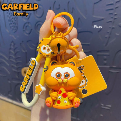 [littlecrab] Gantungan Kunci Garfield Kucing Orange Baby Cat Keychain Gemoy Lonceng Aesthetic