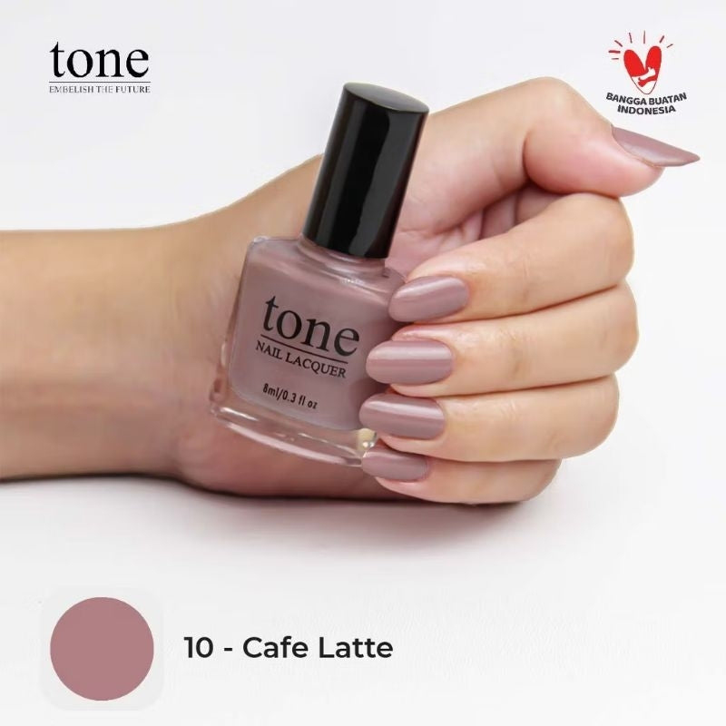 Pekanbaru Lacquer Kutek Tone Nail  Nude Halal Murah 8Ml | Cat Kuku Tone Nail Polish 8Ml
