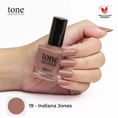 Pekanbaru Lacquer Kutek Tone Nail  Nude Halal Murah 8Ml | Cat Kuku Tone Nail Polish 8Ml