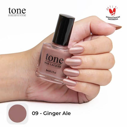 Pekanbaru Lacquer Kutek Tone Nail  Nude Halal Murah 8Ml | Cat Kuku Tone Nail Polish 8Ml