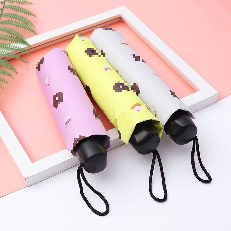 Pekanbaru Payung Lipat Motif Bear Payung Anti Uv Folding Umbrella Karakter Beruang